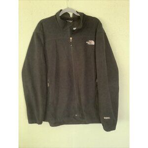 The North Face Jacket Men XXL BLACK Fleece Full Zip Hike Outdoors Windwall